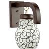 M MINSA Decorative Wooden Scone Wall Lamp view 1