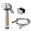 INDOROX Health Faucet Bidet Jet Sprayer ABS with 1 Meter Shower Hose and Wall Stand(Sliver Large) view 1