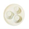Everbuy Microwave Safe & Unbreakable Round Serving Bowls (6 Pieces- 3 Plates & 3 Bowls/White) view 4