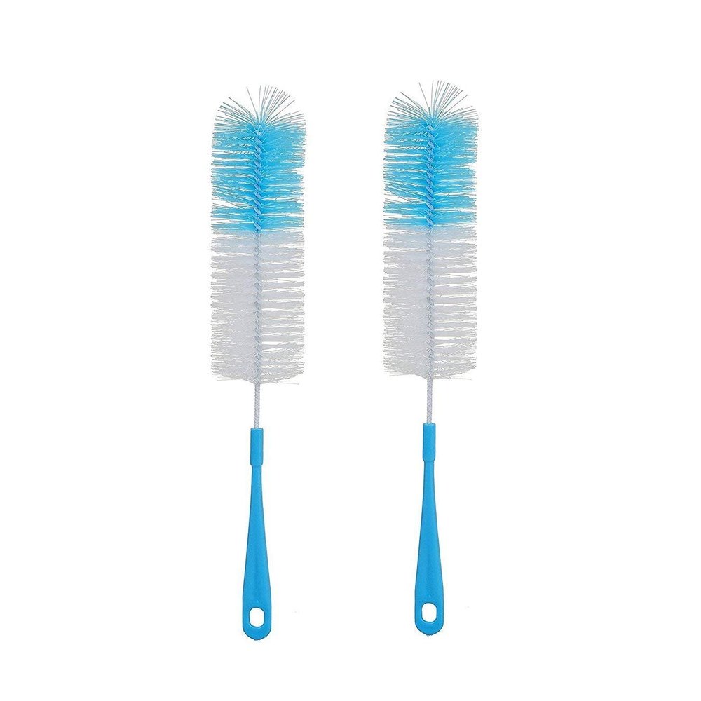 VRCT Set of 2 Long Bottle Cleaning Brush (Colour May Vary)