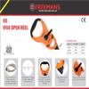 FREEMANS Viva Open Reel 50m:13mm Fibreglass Measuring tape - 50m/164ft With Unbreakable ABS case || Double Side Printing || Long and Durable Winding Handle For Easy Retraction and Steel End Hook view 4