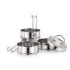 neelam Stainless Steel Lunch Box/Tiffin with Locking Clip, 4-Tier Container, 2100 ml, Hot & Cold Leak-Proof, Compact & Durable, Perfect for Office, School, Picnic | Dishwasher Safe. view 4