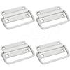 FAST PK02 SS Stainless Steel 3 Inch Cabinet Chest Pull Handle Kadi for Furniture Bed Storage Box Drawer & Door 4pcs (Silver) view 1