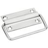 FAST PK02 SS Stainless Steel 3 Inch Cabinet Chest Pull Handle Kadi for Furniture Bed Storage Box Drawer & Door 4pcs (Silver) view 2