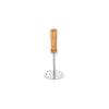 Embassy Stainless Steel Potato Masher with Wooden Handle | Size 3 | Diameter - 8.3 cms | Ideal for mashing Vegetable/Pav Bhaji/Baby Food | Smasher for Kitchen view 1