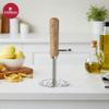 Embassy Stainless Steel Potato Masher with Wooden Handle | Size 3 | Diameter - 8.3 cms | Ideal for mashing Vegetable/Pav Bhaji/Baby Food | Smasher for Kitchen view 2
