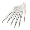 DIY Crafts Holder 6 - Pcs Antistatic Tweezer Maintenance Tool Safe DIY Repair Kit for Jewllery Works (Pack Of 6 Piece, Dising No # 10) view 2