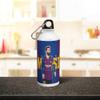 Gen 7 Sipper Bottle "Messi" Printed Aluminium Water Bottle for Friend Brother Sister Boyfriend Girlfriend Kids, White (600 ml) view 3