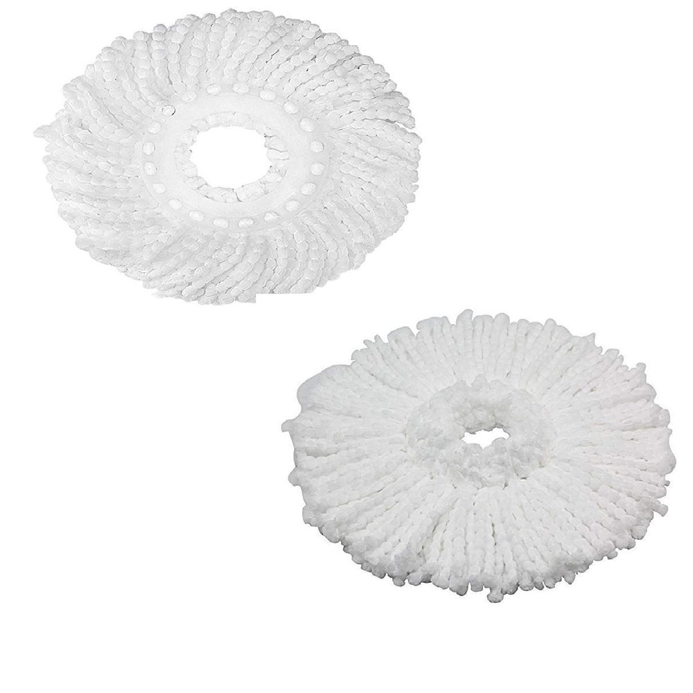 You God High adsorption fiber PVA 360 Degree Double Sided, Healthy Spray, Bucket Magic Spin, Sweep Drag All in One, Scratch Net Mop (16 x 16 x 2 cm; Multicolour ) - Set of 4