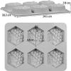Perfect Pricee Soap, Candle, Resin Art and Crafting Tool, Muffin, Cake, Soap Bombs, Model, Repillica Moulds Mold DYI kit, Hobby Kits, Kids Activity Tool (Hexagoan) view 2