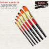 Kamal Nylon, Wood Artist Quality Synthetic Hair Filbert Paint Brush Set, Nail Art, Acrylic Painting, Modern Art, Fabric Painting view 2