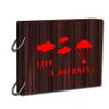 Paper Plane Design Valentines Gift Rectangular Craft Scrapbook (22 cm x 16 cm x 4 cm, Brown) view 1