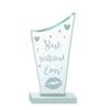 Paper Plane Design Best Girlfriend Ever Trophy (20 cm x 10 cm x 5 cm) view 1