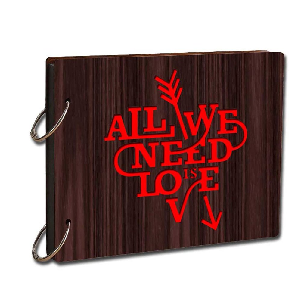 PAPER PLANE DESIGN Love Photo Scrapbook Album for Memories (Style -4)