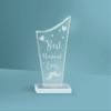 Paper Plane Design Valentines Day Gifts, Valentine Gift for Your Loved one, Crystal Mementos and Trophy for Couples Boyfriend Husband (Best Husband) view 4