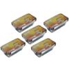 Freshee Pack of 5 x 10 pcs Aluminium Silver Foil Container of 660ml, Food Storage Disposable Containers with Lid for Kitchen view 1