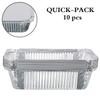 Freshee Pack of 5 x 10 pcs Aluminium Silver Foil Container of 660ml, Food Storage Disposable Containers with Lid for Kitchen view 4