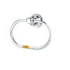 INDOROX Heavy Round Towel Ring Stand | Towel Holder Medium Quality Stainless Steel for Bathroom/Kitchen/washbasin Set of 6 view 2