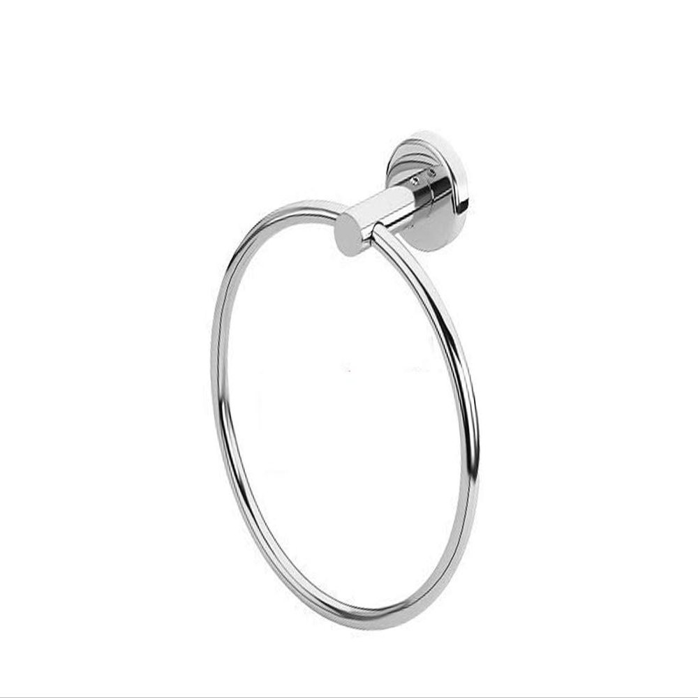 INDOROX Concealed Wired Towel Ring Holder | Towel Stand Round Design Stainless Steel for Bathroom/Kitchen/washbasin