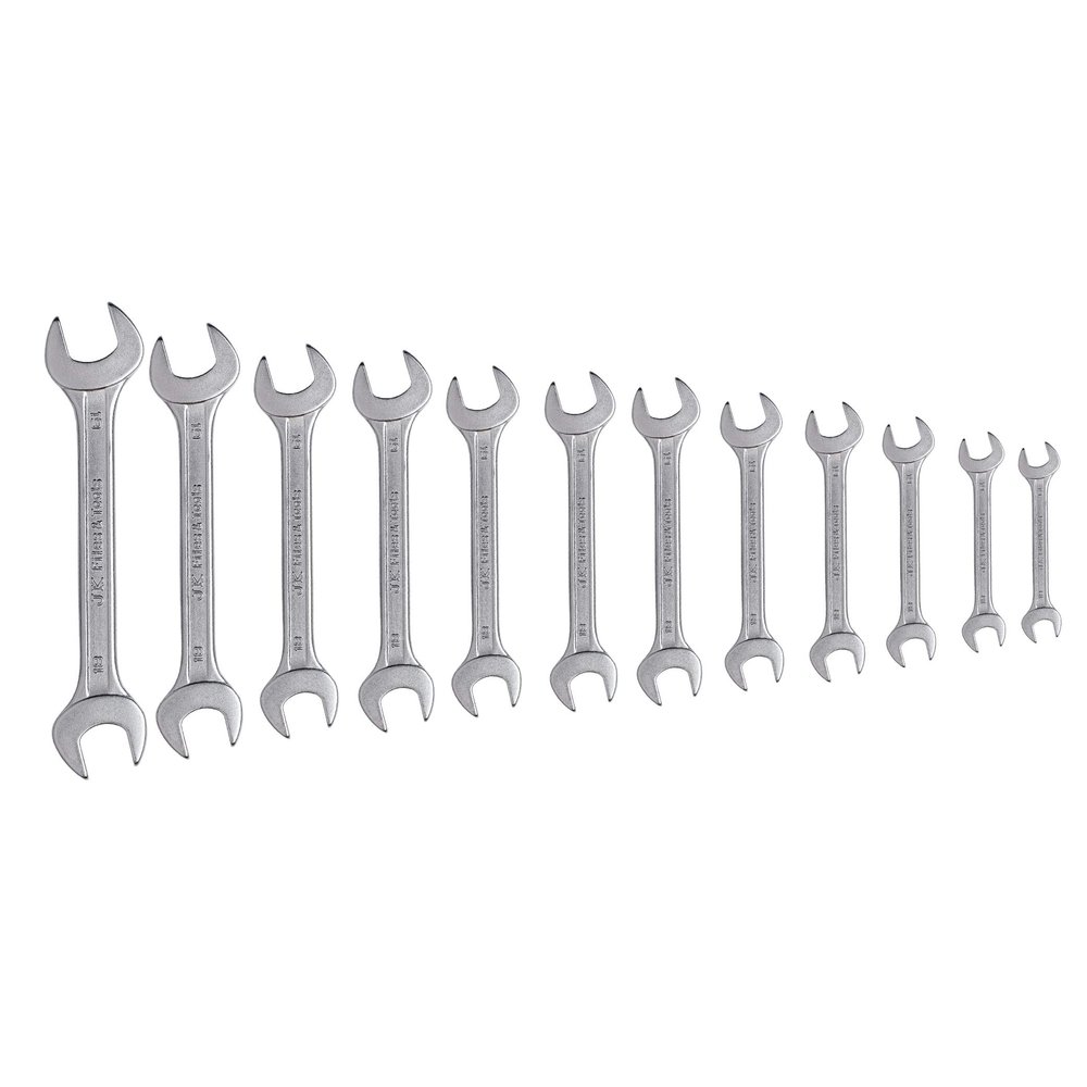 JK Super Drive Sd7800069 Jksd Double Open Ended 12 -in-1Spanner Set, Multipurpose use (Professional & DIY) Made from drop forged steel, 12 Piece Size from 6X7 to 30X32