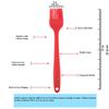Clazkit - YH670 Silicone Steel Basting Brush, Red view 2