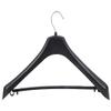Improvhome Premium Heavy Duty Black Plastic Hanger with Extra Wide Shoulder for Hanging Suit, Heavy Coat, with Anti Rust Hooks (Black) Pack of 6 view 1