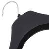Improvhome Premium Heavy Duty Black Plastic Hanger with Extra Wide Shoulder for Hanging Suit, Heavy Coat, with Anti Rust Hooks (Black) Pack of 6 view 3