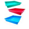 Little Monkey Plastic Rectangular Shape Multipurpose Organizer Tray (Big Size L 35 Cm X B 27 Cm X H 6 Cm) Multi Colour - Pack of 3 view 1