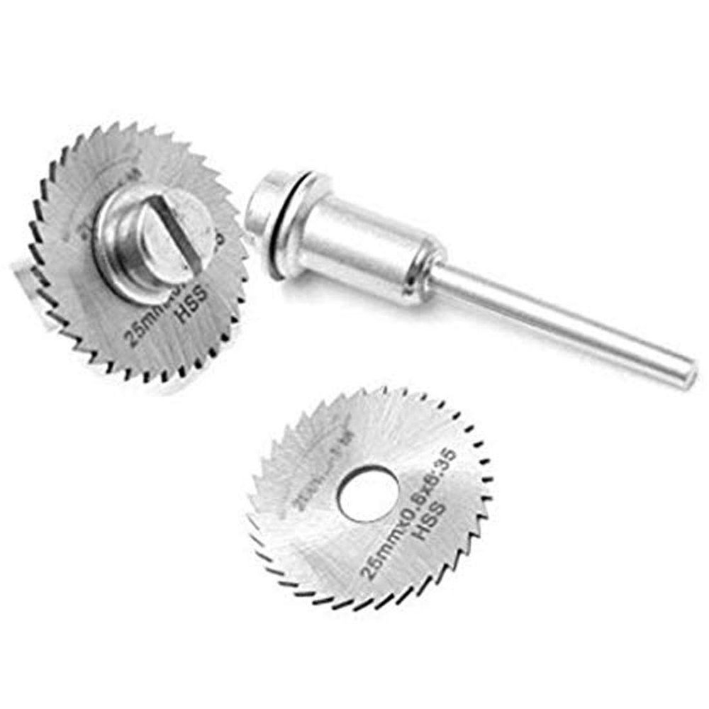 DIY Crafts HSS Cutting Disc for Rotary Tool with Mandrel (Design # No 2, Cutting Disc)