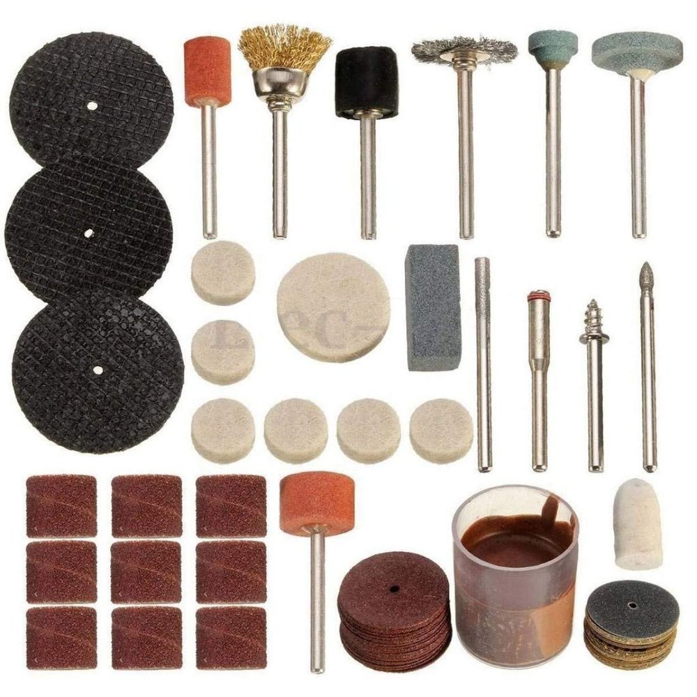 DIY Crafts Pack Of 105 Pcs, Design No# 7, 105 Pieces Drill Bit Rotary Set Kit Hobby Polish Grinding For Rotaty Tools A (Pack Of 105 Pcs, Design No# 7)