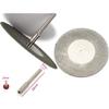 DIY Crafts Disc ?: 40mm, Pattern # C, 2 Pcs Discs & 2 Mandrel Diamond Cutting Wheel Cut Off Discs Coated Rotary Tools W/Mandrel for Dre (Disc ?: 40mm, Pattern # C) view 3