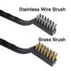 DIY Crafts Pack Of 6 Pcs Set, Design No #1, Mini Wire Brush Set Steel Brass Nylon Cleaning Polishing (Pack Of 6 Pcs Set, Design No #1) view 2