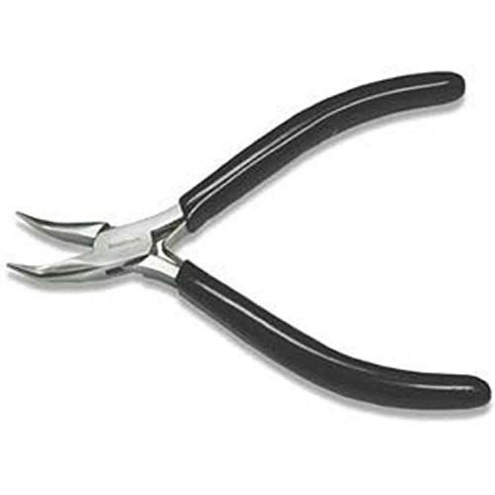 DIY Crafts Bent Nose Pliers 4.5 INCHES Long Mini JEWELLER'S Pliers (Nose Pliers, Design No # 1)