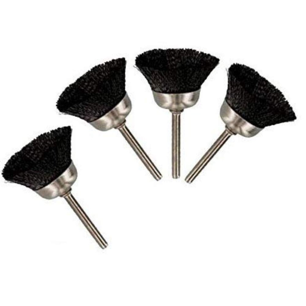 DIY Crafts Design No # 4, Pack of 10 Pcs, Nylon Bristle Wire Cup Wheel Cleaning Polishing Brushes (Design No # 4, Pack of 10 Pcs)