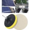 DIY Crafts 1 Kit, 3" inch Felt Pad Kit, Felt Pad Kit For Buffing Polishing Accessories Glass Scratch Remover Powder Felt Wheel; Disc; Drill Adapter; Clot (1 Kit, 3" inch Felt Pad Kit) view 4