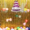 OSG Crafters Foil Solid Shower Curtain, 6 feet, Gold, Pack of 1, pencil pleat view 4