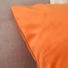 Khooti Velvet Cushion Cover, 12x12 | Orange | Pack of 2 | Solid Plain Soft & Smooth, Decorative Cushion Covers for Living Room, Bedroom, Couches, Chairs, Sofas, Beds & Home Decor view 2