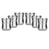 Sharda Metals Set of 6 Stainless Steel Water Juice Glasses Set Dinning Table Accessories view 1