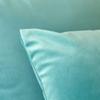 Khooti Decorative Velvet Square Cushion Cover Throw pillow cover for Living Room Couch single seater Sofa, Colourful Modern Small 12 x 12 Inches / 30.5 x 30.5 cm (Colour - Teal Green)(Set of 2 pieces) view 3