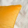 Khooti Velvet Cushion Cover, 12x12 | Orange Yellow | Pack of 2 | Solid Plain Soft & Smooth, Decorative Cushion Covers for Living Room, Bedroom, Couches, Chairs, Sofas, Beds & Home Decor view 2