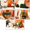 TIED RIBBONS Floral Foam Brick for Flower Basket, Wedding Bouquet Artificial Flower Arrangement - Set of 3 (Green, 10 cm x 8 cm x 22 cm) ,Artificial Flora view 2