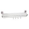 GARBNOIRE Bathroom Towel Rack with 5 Towel Bars and 4 Hooks, Stainless Steel Wall Mounted Towel Rail | Towel Shelf (18 inch) view 2