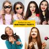 SYGA Black and Golden Birthday Party Photo Booth Props Craft Item (Set of 24) view 4