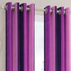 MODERN FAB Polyester Blend Long Crush Eyelet Window 5 ft Curtains (Purple) Set of 2 view 2