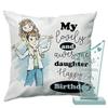 PAPER PLANE DESIGN Happy Birthday Gift for Daughter Combo of Trophy + Cushion + Filler view 1