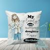 PAPER PLANE DESIGN Happy Birthday Gift for Daughter Combo of Trophy + Cushion + Filler view 2