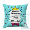 PAPER PLANE DESIGN Happy Birthday Gift for Brother Combo of Trophy + Cushion + Filler view 1