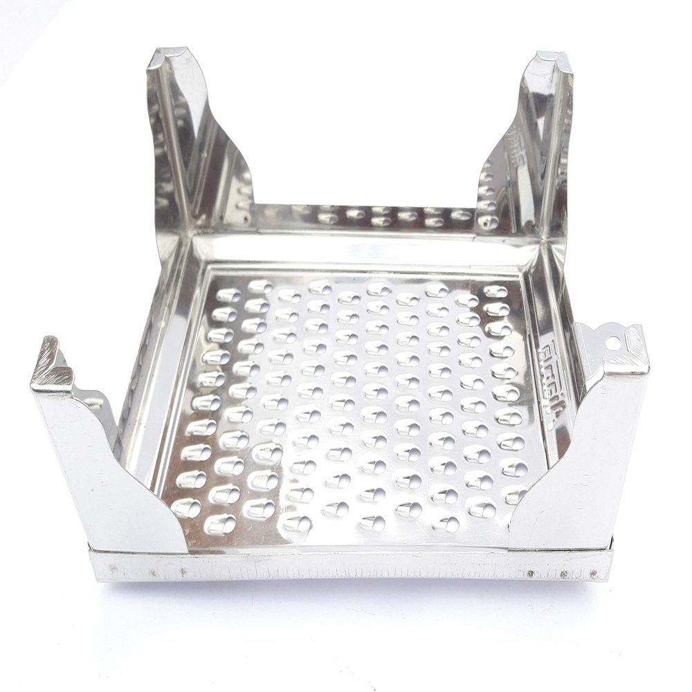 Stainless Steel Grater And Slicer, Metallic
