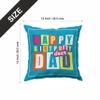 PAPER PLANE DESIGN Happy Birthday Combo of Trophy and 12 x 12 Inch Cushion with Filler (Father) view 3