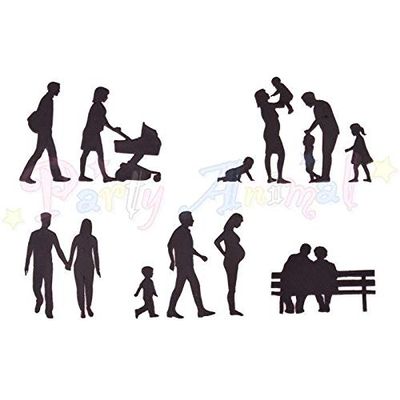 Cake Decor Family Silhouette Cutter Set by Patchwork Cutters
